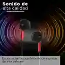 Miniso Audífonos Half In Ear Modelo Y668 Rojo y Negro 