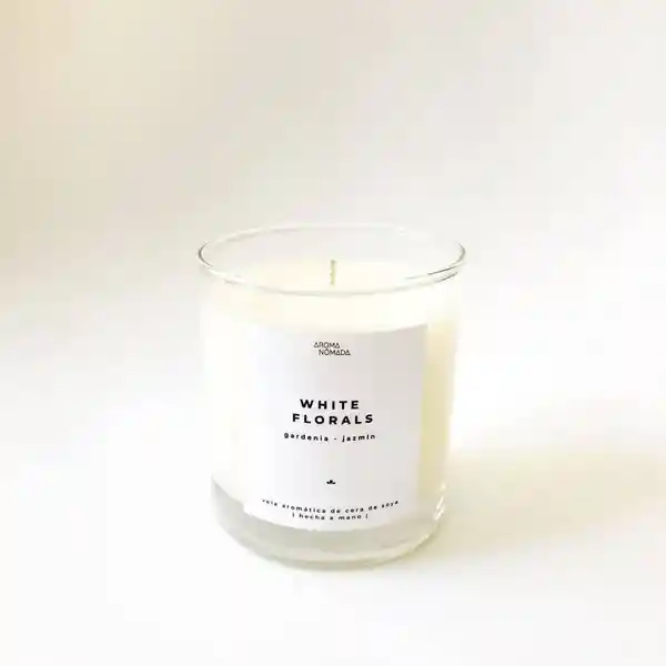 Vela Aromática de Cera de Soya White Florals