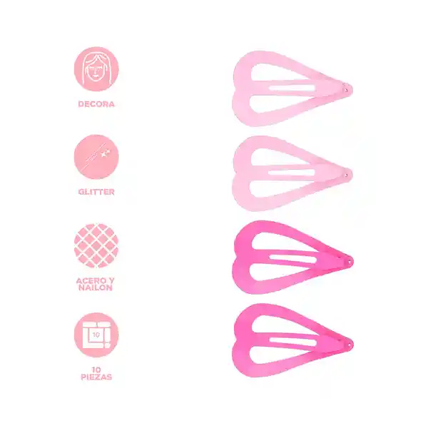 Kit Accesorios Para Cabello Colores Miniso