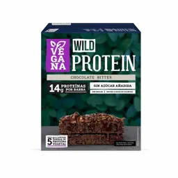 Wild Protein Barra de Proteína Vegana Chocolate Bitter