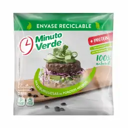Minuto Verde Sucedáneo de Hamburguesas de Porotos Negros