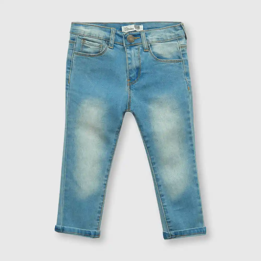Jean Clásico De Bebé Niño Azul Talla 6/9m