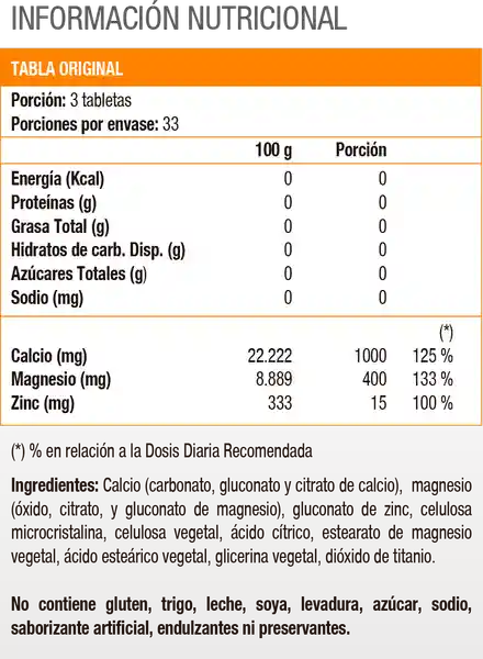 Solgar Suplemento Alimenticio Calcio + Magnesio + Zinc