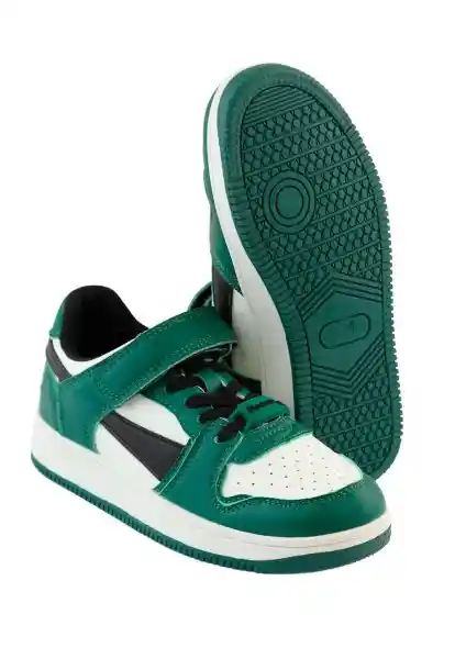 Zapatillas Urbana Cordón W24 Niño Verde 31 928 Ficcus