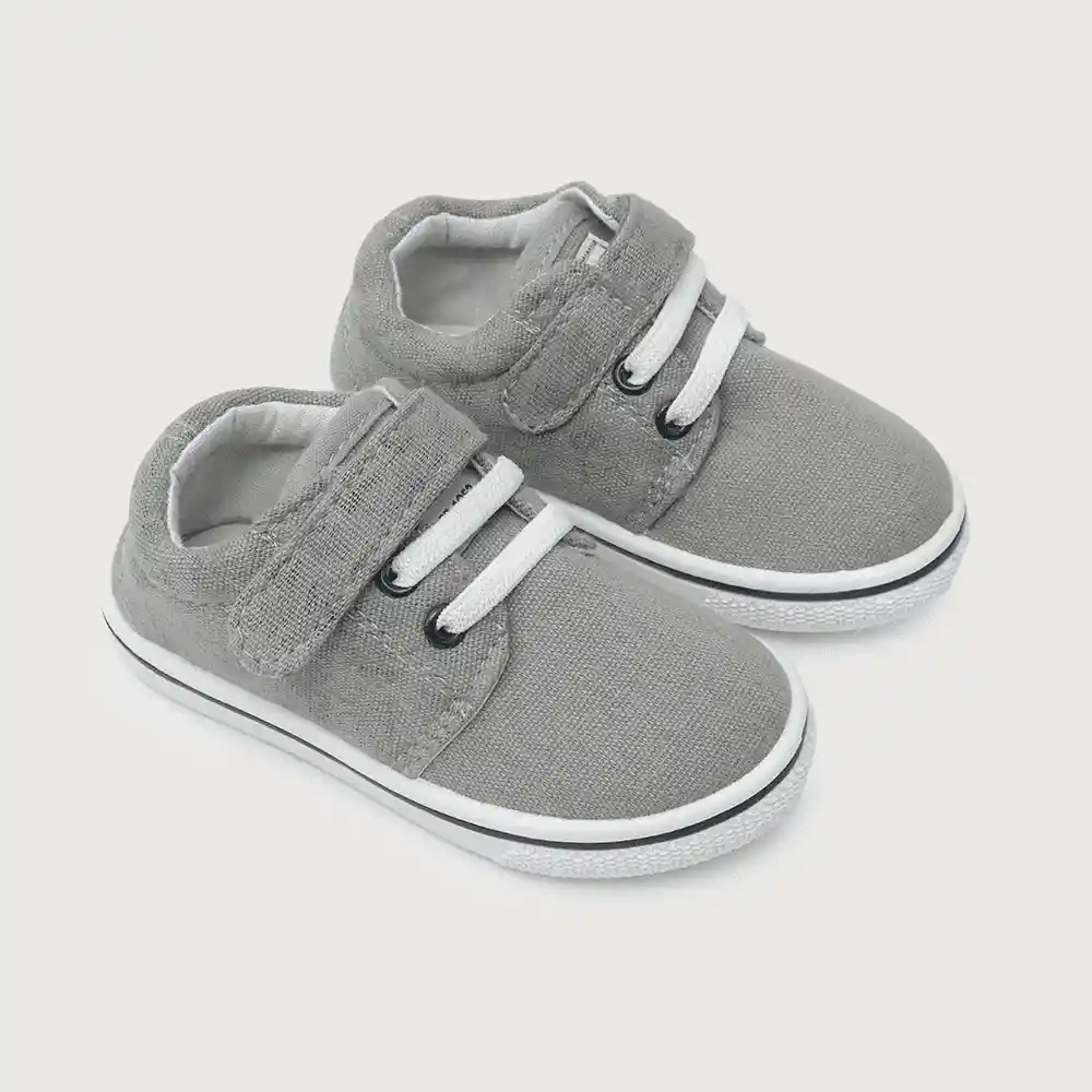 Zapatillas Urbana Textil Niño Gris Talla 28