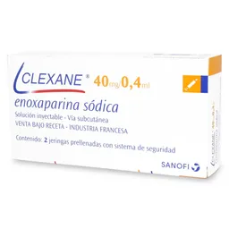 CLEXANE 40 Mg/0.4 Ml Solucion Inyectable
