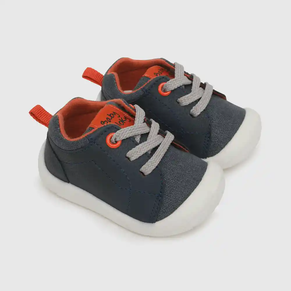 Zapatos Cordones Niño Azul Talla 18