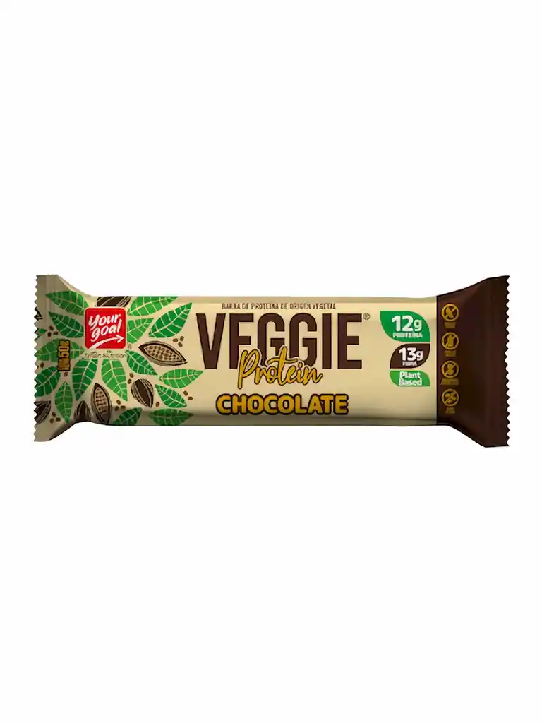 Veggie Barra de Proteína Sabor Chocolate