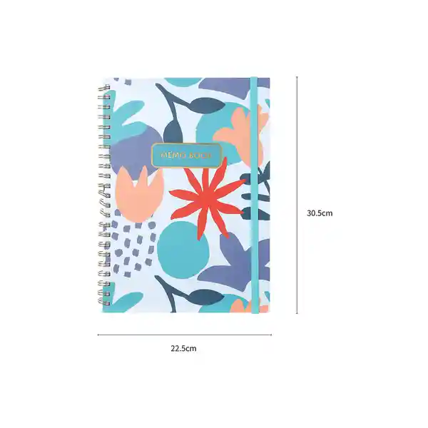 Libreta Con Espiral A4 Azul Claro Miniso