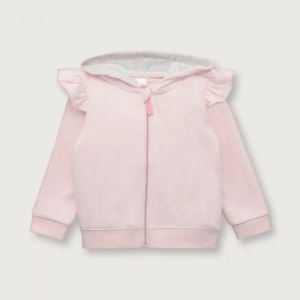 Polerón Con Vuelos Para Niña Rosado Talla 18m