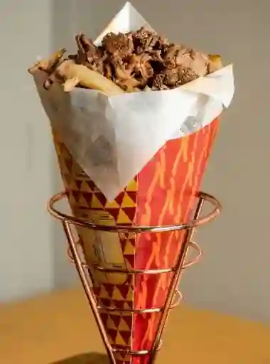 Papas Xl con Ingrediente y Bebida