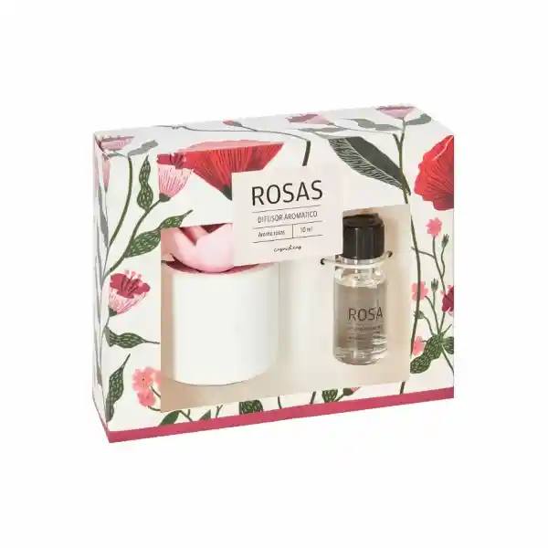 Difusor de Aroma Con Flor Rosas Casaideas