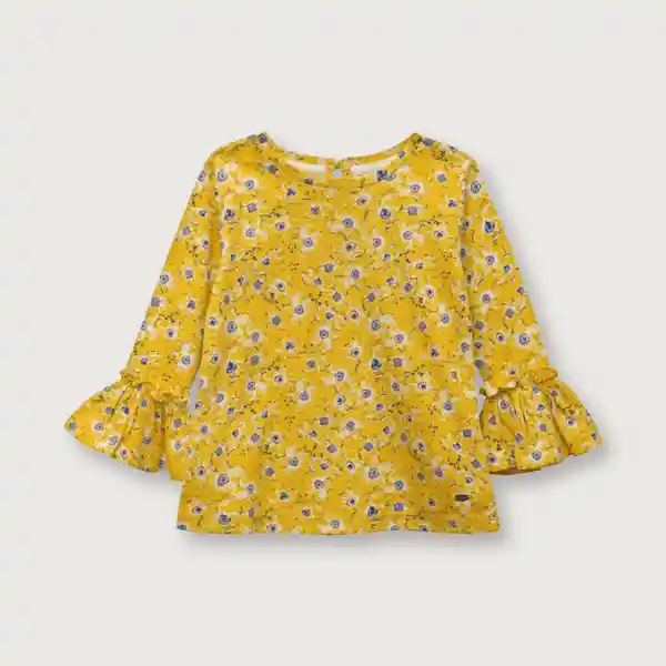 Polera de Niña Amarillo Talla 6M Opaline