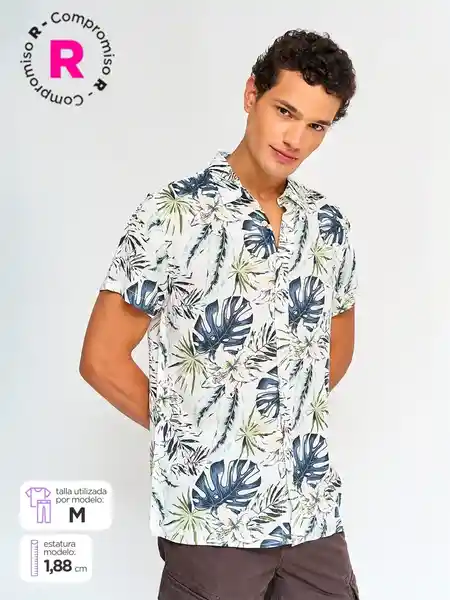 Robert Lewis Camisa Manga Corta Emiliano Blanco L SS25
