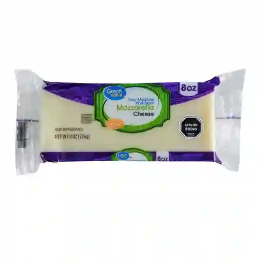 Great Value Queso Natural Mozzarella