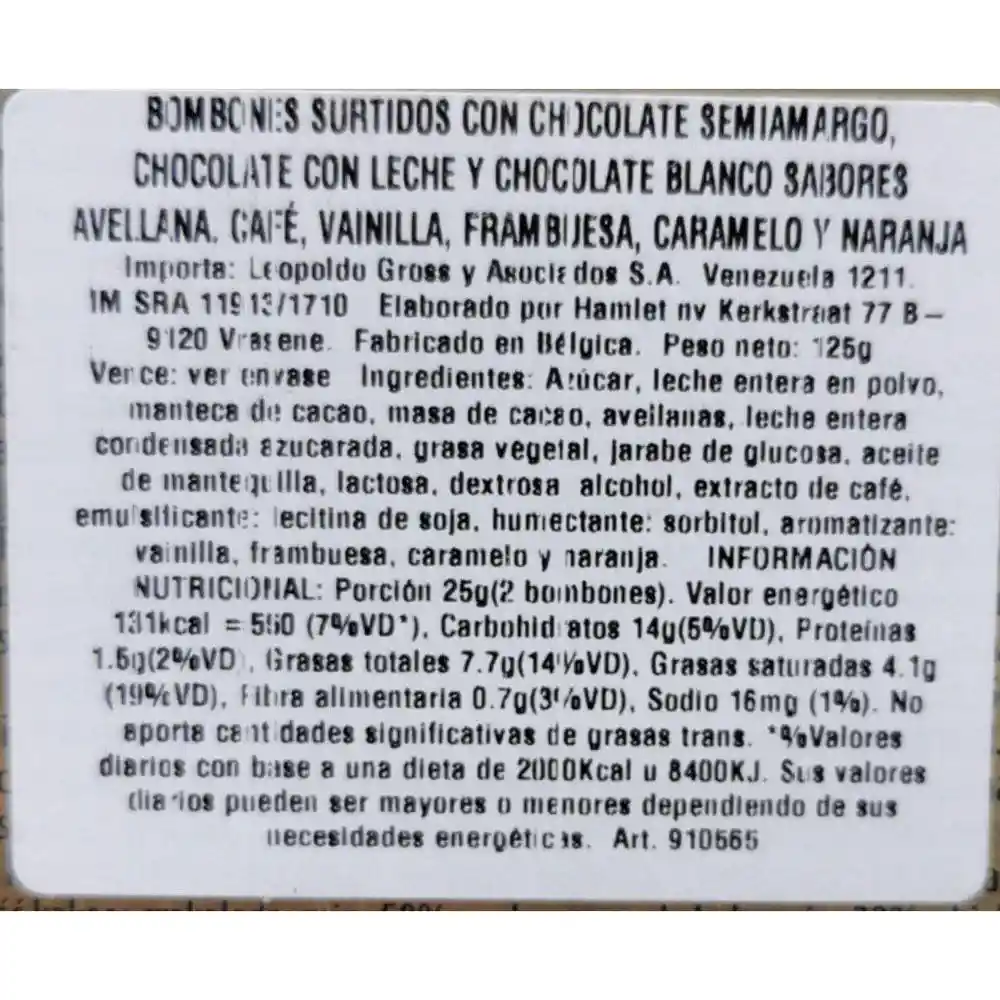 Excelcium Bombónes De Chocolate Surtidos