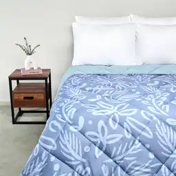 Plumón Promo 1.5 Plazas Flower Azul Ripley Home