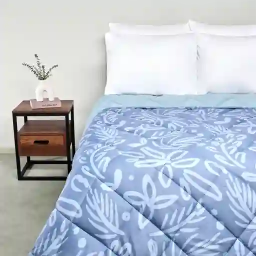 Plumón Promo 1.5 Plazas Flower Azul Ripley Home