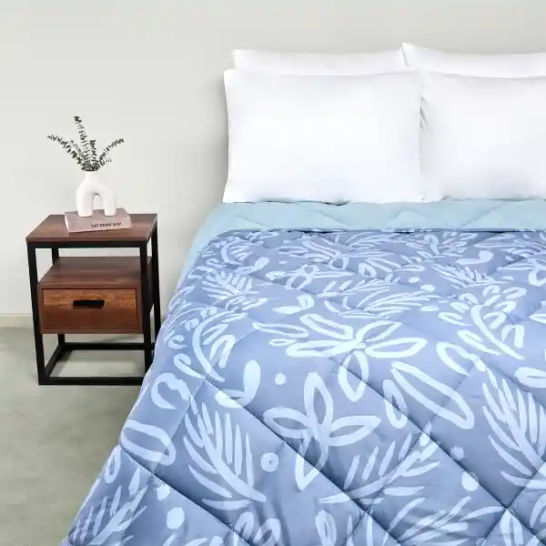 Plumón Promo 1.5 Plazas Flower Azul Ripley Home