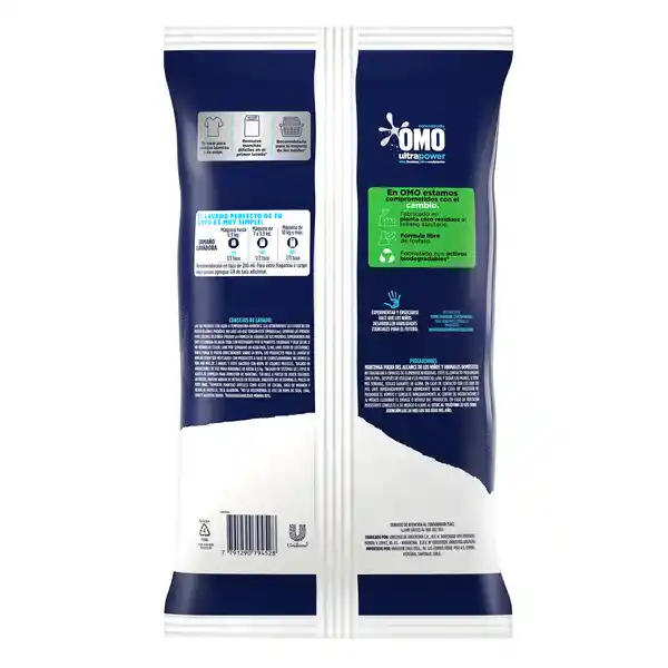 Omo Detergente Matic Ultra Power Polvo 8.7 Kg