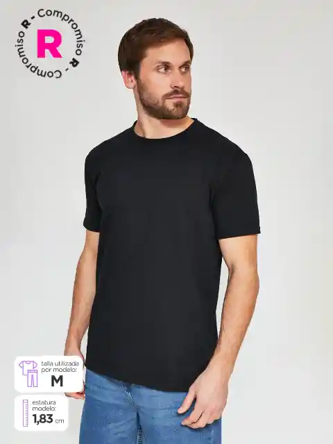 Index Polera Manga Corta Costa2 Negro L SS25