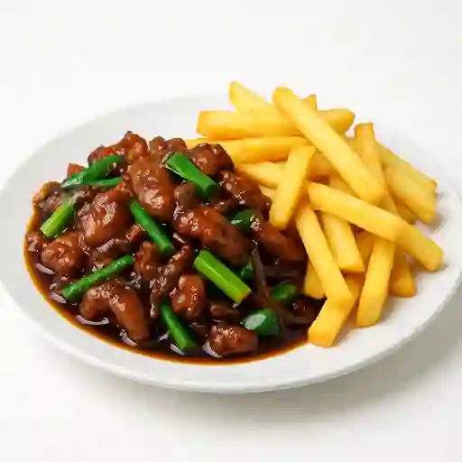 Col Chancho Mongoliano con Papa Fristas