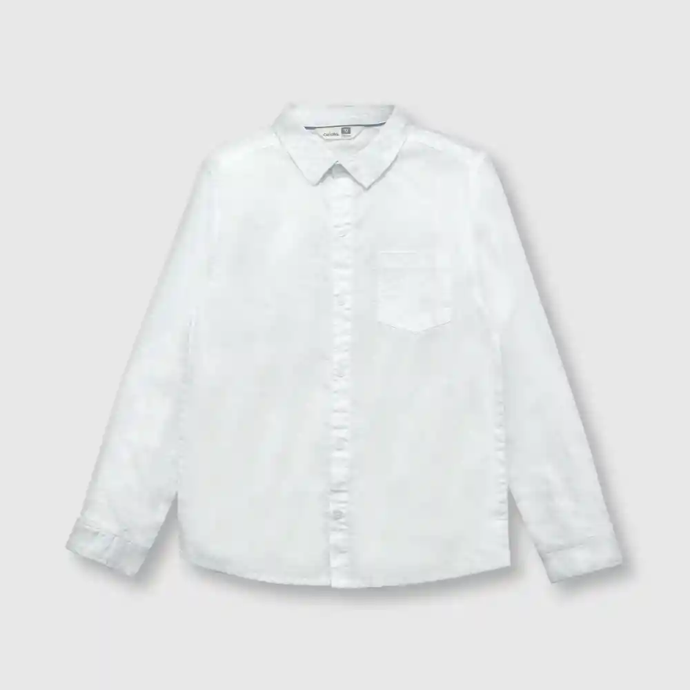 Camisa Oxford Clásica De Niño Blanca Talla 3 Años