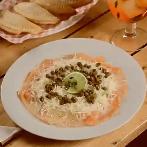 Carpaccio de salmón
