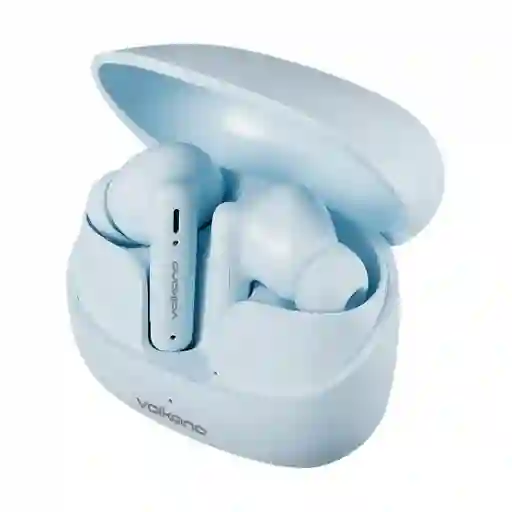 Volkano Audífonos Tws Serie Jupiter Azul Pastel