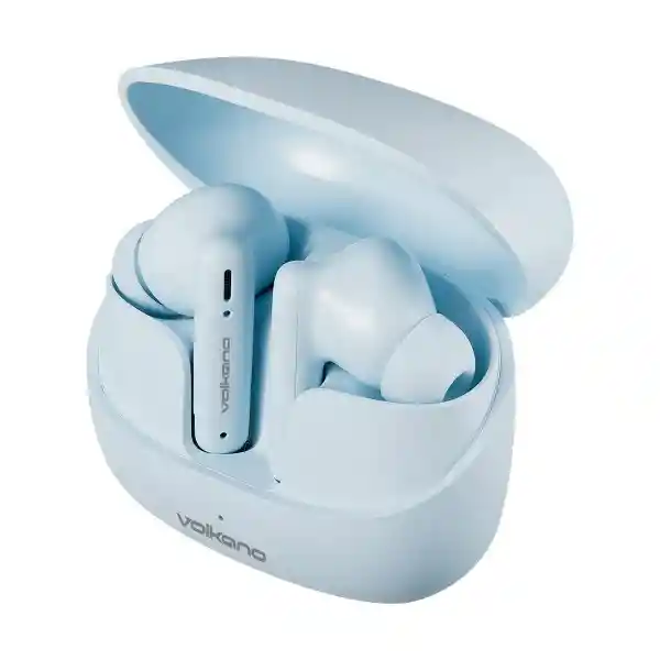 Volkano Audífonos Tws Serie Jupiter Azul Pastel