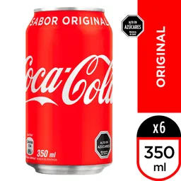 6 x Coca-Cola Original Refresco en Lata	