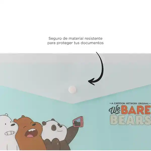 Paquete De Portadocumentos Horizontal A4 2 Pzas - We Bare Bears