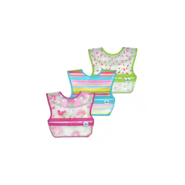 Green Sprouts Set de Baberos Niña