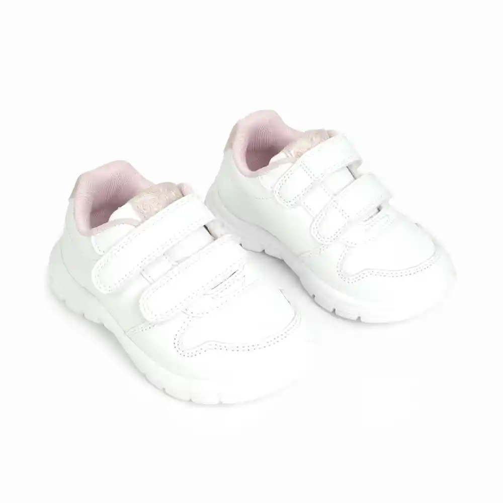 Zapatillas Deportiva De Liviana Niña Blanca Talla 20
