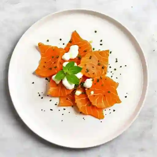 Carpaccio De Salmon Al Estilo Asia