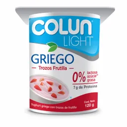 Colun Yogurt Griego Light Pro 7 Sabor Frutilla
