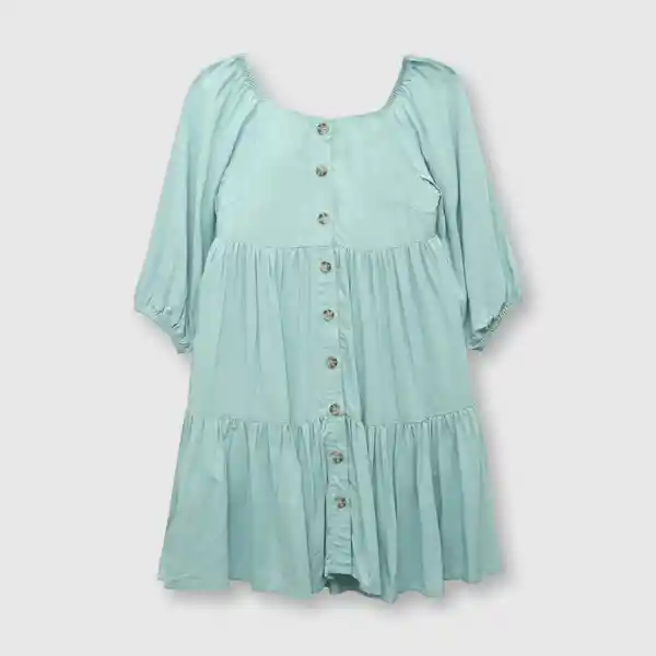 Vestido Amplio de Niña Aqua Talla 2A Colloky