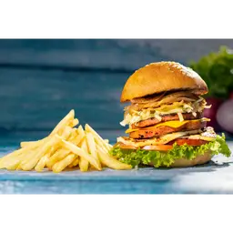 Burger Premium + Papas Fritas