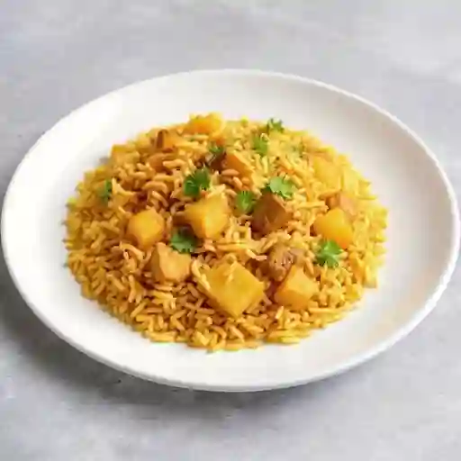 Carne y Pollo con Arroz