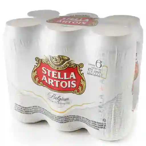 Stella Artois Cerveza Belgium Rubia Pilsner Lata
