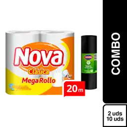 Combo Virutex Bolsas de Basura + Nova Toalla de Papel