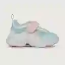 Zapatillas Chunky Velcro Elástico Niña Menta Talla 28 Opaline