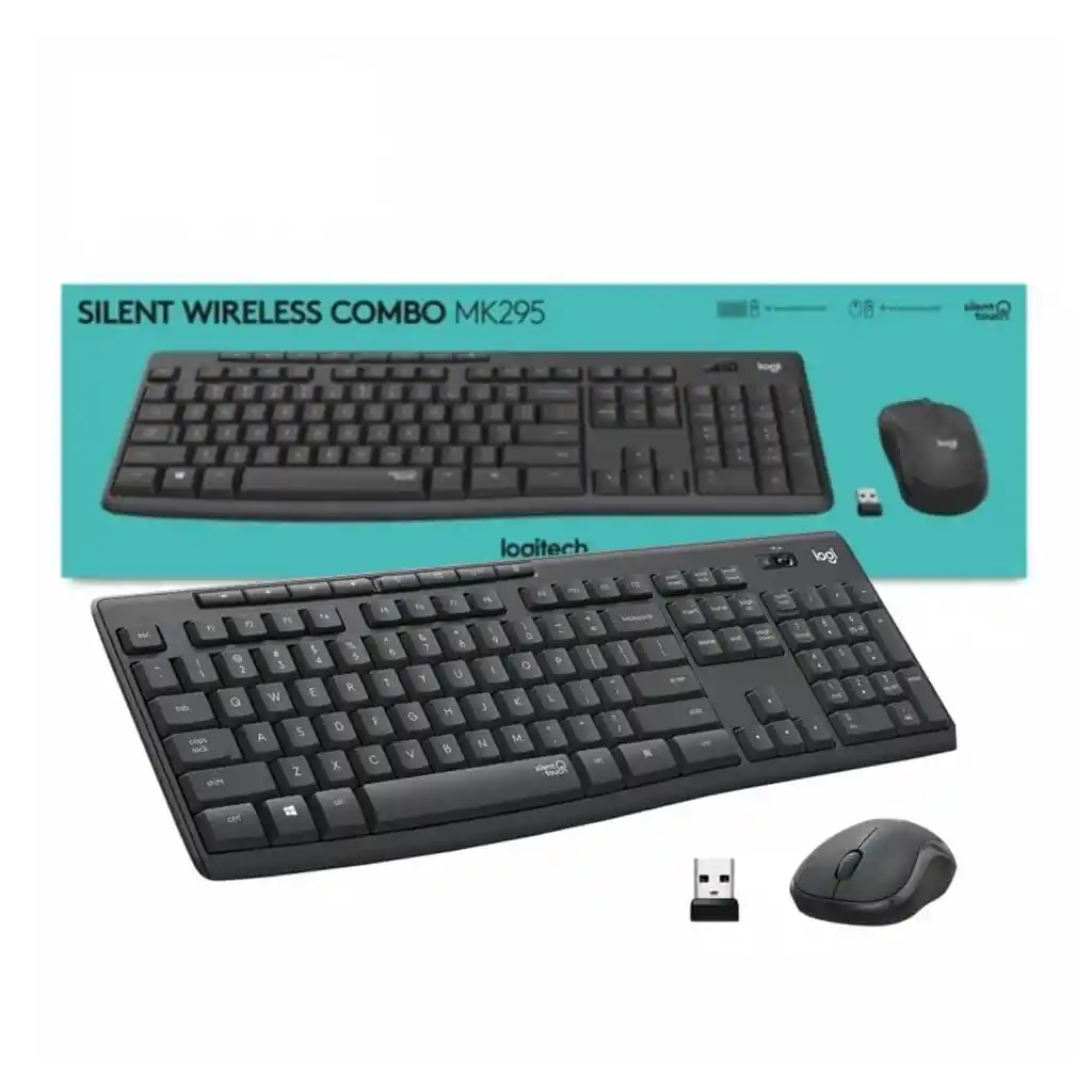 Logitech Teclado Con Mouse Silent Wireless Usb MK295