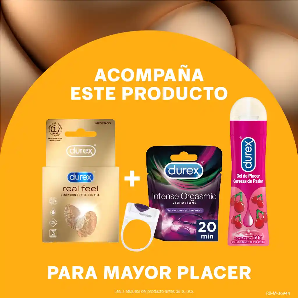 Durex Preservativos - Condones Real Feel 3 unidades