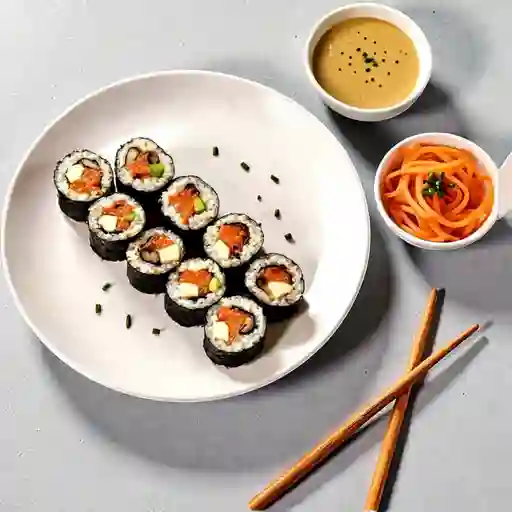 Rollo en Nori con Salmón Furai