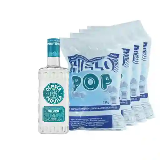 Combo Olmeca Tequila Blanco 38? Pop Hielo