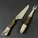 Set Parrillero Inoxidable Chinchilla 37 cm