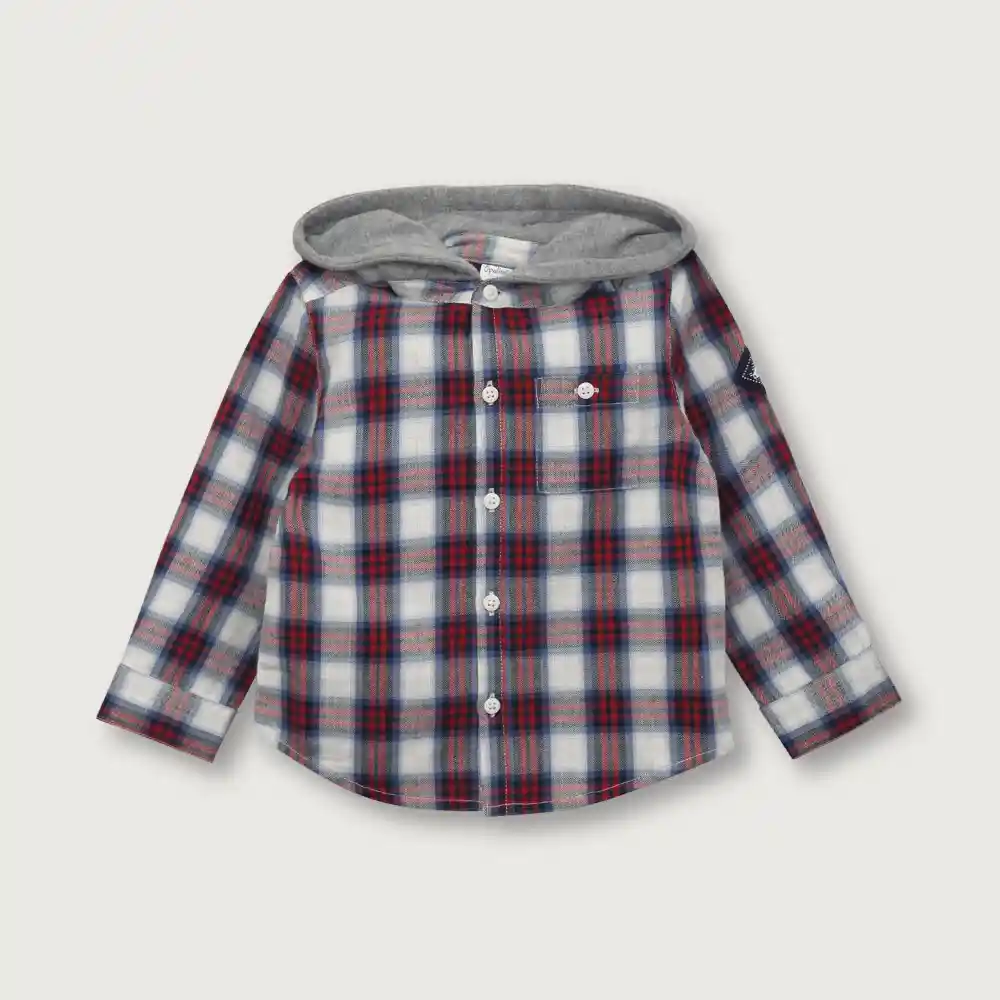 Camisa Franela De Niño Azul Talla 6m