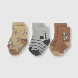 Pack Calcetines de Bebé Niño Cafe/Brown Talla 14/16 Colloky