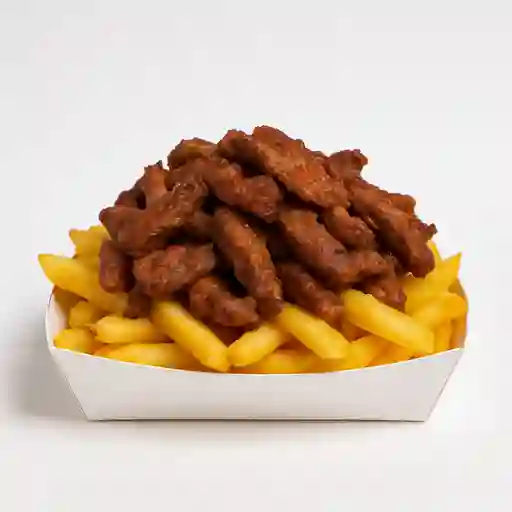 Colación Papas Fritas con Carne Sola